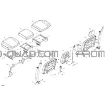 Carrosserie - Sièges - Section Arrière pour Can-am Toutes les cylindrées 2022 Defender MAX HD10 - DPS