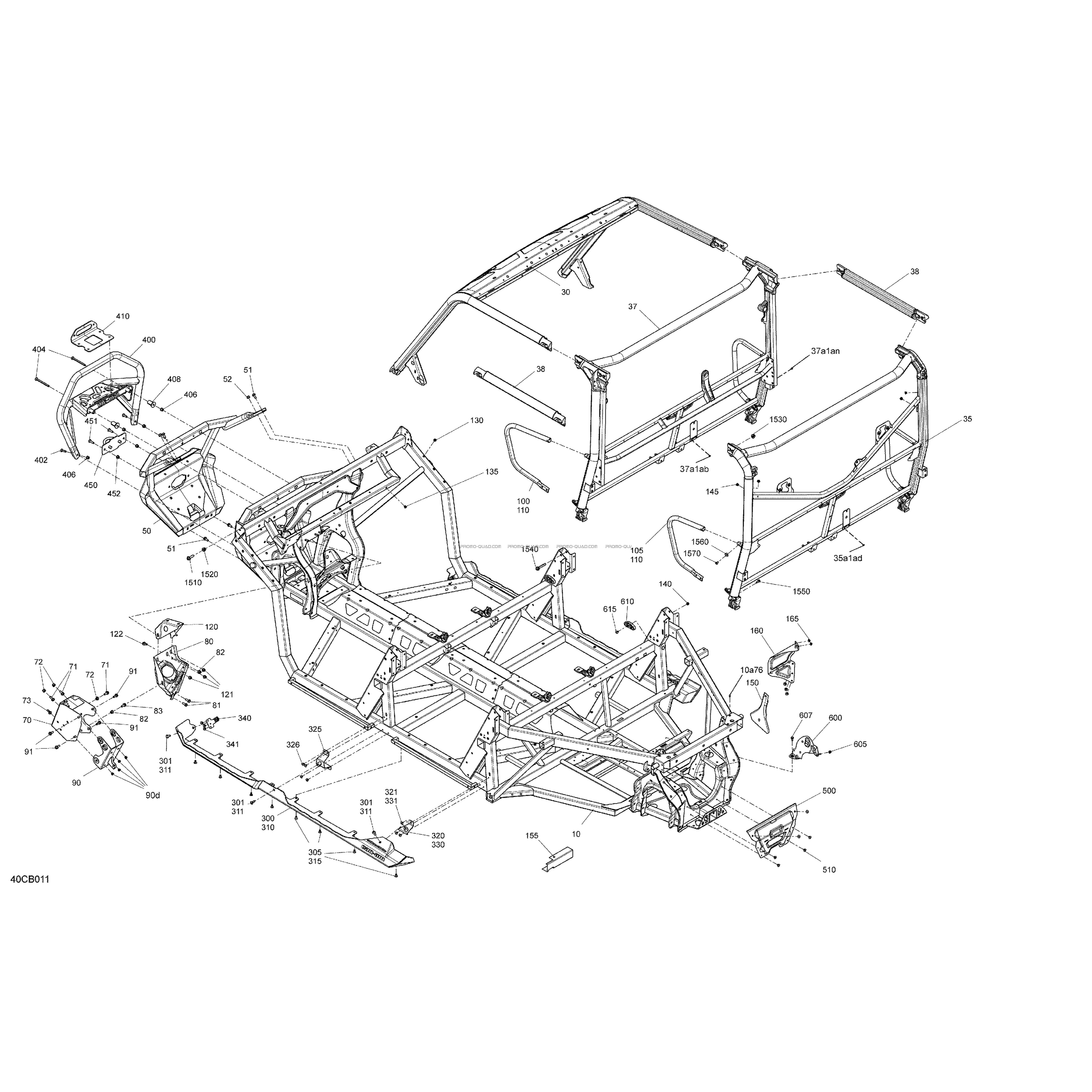 Châssis - Système  Can-am  2022 Toutes les cylindrées  Original parts OEMChâssis - Système  Can-am  2022 Toutes les cylindrées  Original parts OEM