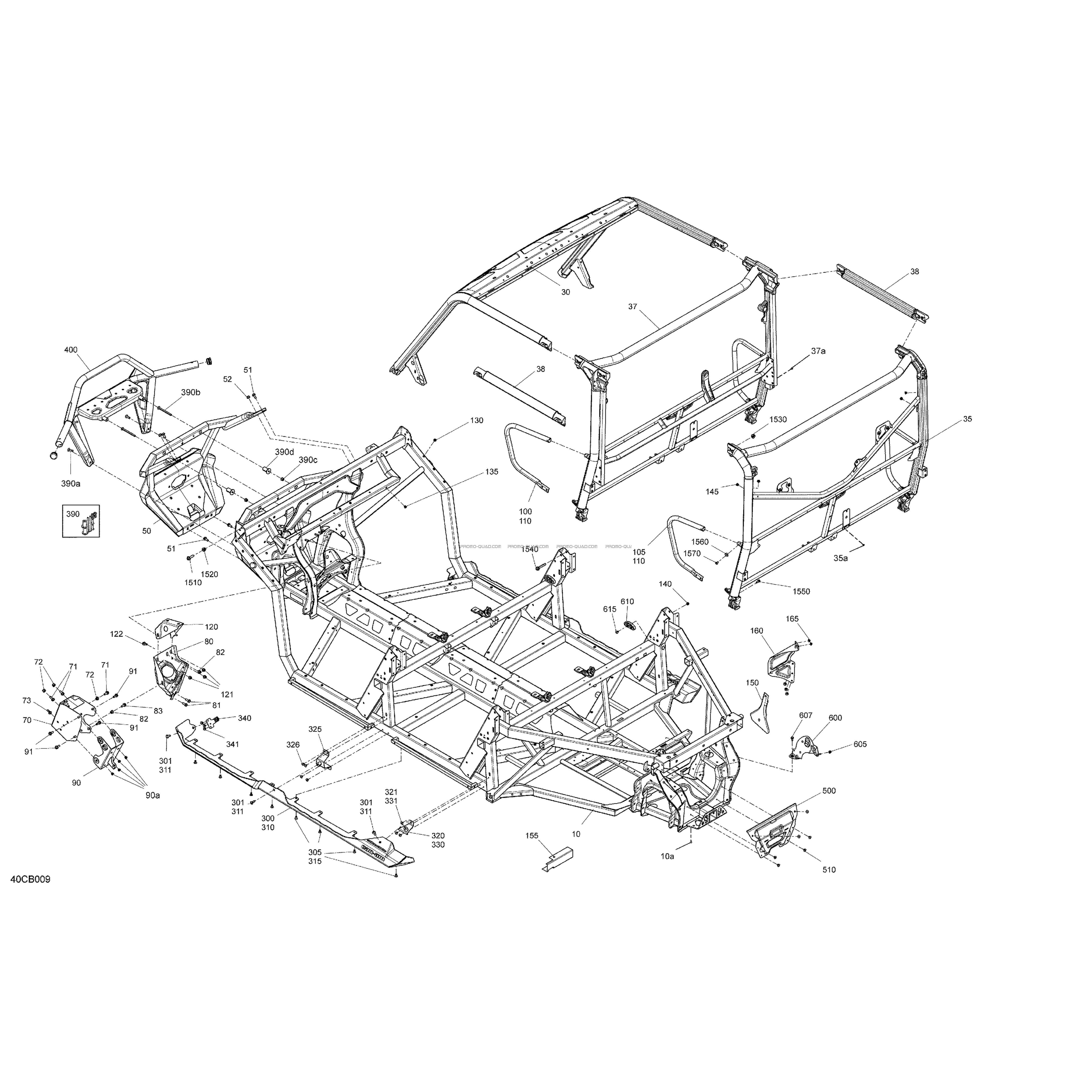 Châssis - Système  Can-am  2022 Toutes les cylindrées  Original parts OEMChâssis - Système  Can-am  2022 Toutes les cylindrées  Original parts OEM