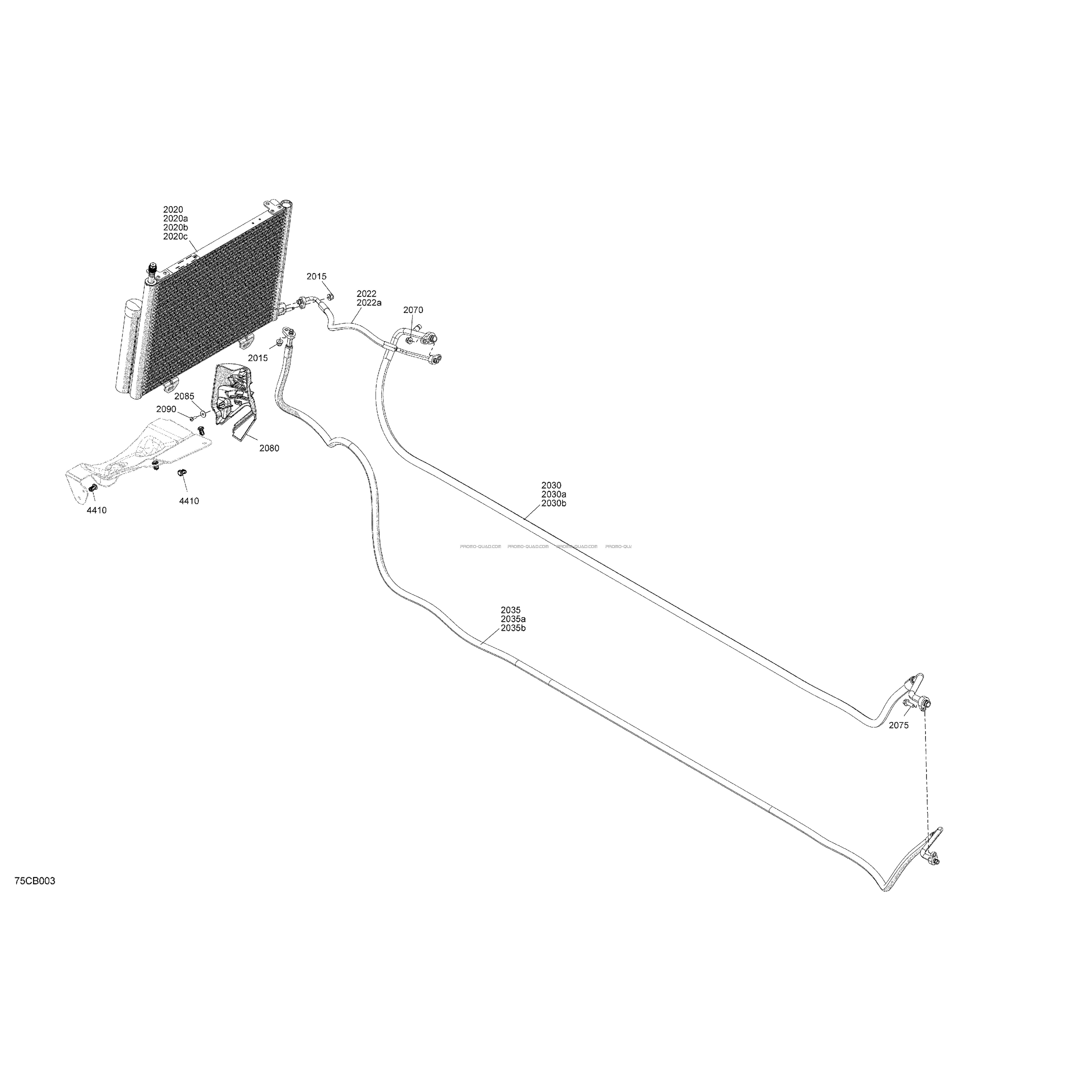 Enclosure Cab - Air Conditioning Condenser  Can-am  2022 Toutes les cylindrées  Original parts OEMEnclosure Cab - Air Conditioning Condenser  Can-am  2022 Toutes les cylindrées  Original parts OEM