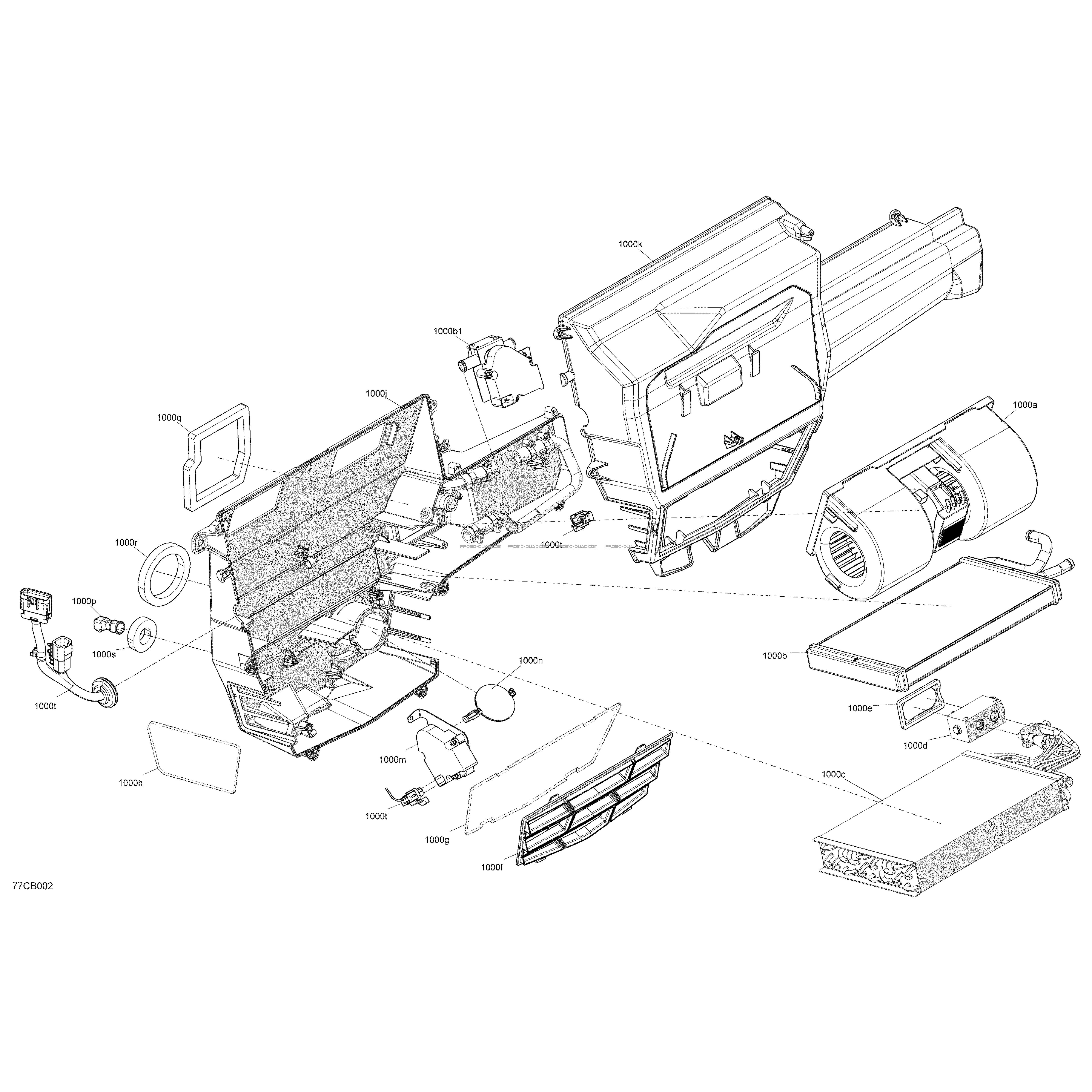 Enclosure Cab - Air Conditioning Unit  Can-am  2022 Toutes les cylindrées  Original parts OEMEnclosure Cab - Air Conditioning Unit  Can-am  2022 Toutes les cylindrées  Original parts OEM