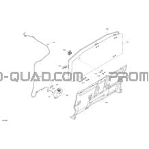 Enclosure Cab - Back Wall pour Can-am Toutes les cylindrées 2022 Defender MAX HD10 - LTD CAB