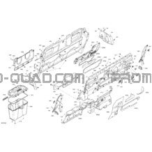 Habitacle - Mur Arrière pour Can-am Toutes les cylindrées 2022 Defender MAX HD10 - LTD CAB