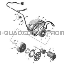 Rotax - Magnéto Et Démarreur Électrique pour Can-am Toutes les cylindrées 2022 Defender PRO HD10 - XT