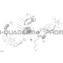 Engine - Air Intake - NO EVAP pour Can-am Toutes les cylindrées 2022 Defender PRO HD10 - LTD CAB (9HNA-B-C-D)