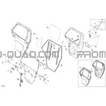 Cabine - Portes pour Can-am Toutes les cylindrées 2022 Defender PRO HD10 - LTD CAB (9HNA-B-C-D)