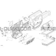 Enclosure Cab - Air Conditioning Unit pour Can-am Toutes les cylindrées 2022 Defender PRO HD10 - LTD CAB (9HNA-B-C-D)