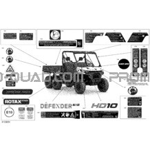 Carrosserie - Décalques pour Can-am Toutes les cylindrées 2022 Defender 6X6 HD10 - DPS