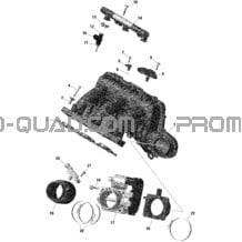 ROTAX - Collecteur Admission Air Et Carter De Papillon - Turbo RR pour Can-am Toutes les cylindrées 2022 Maverick Turbo RR - RS