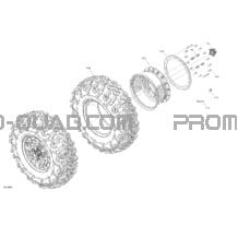 Drive - Front Wheels - Width 64 inch pour Can-am Toutes les cylindrées 2022 Maverick Turbo RR - XRC
