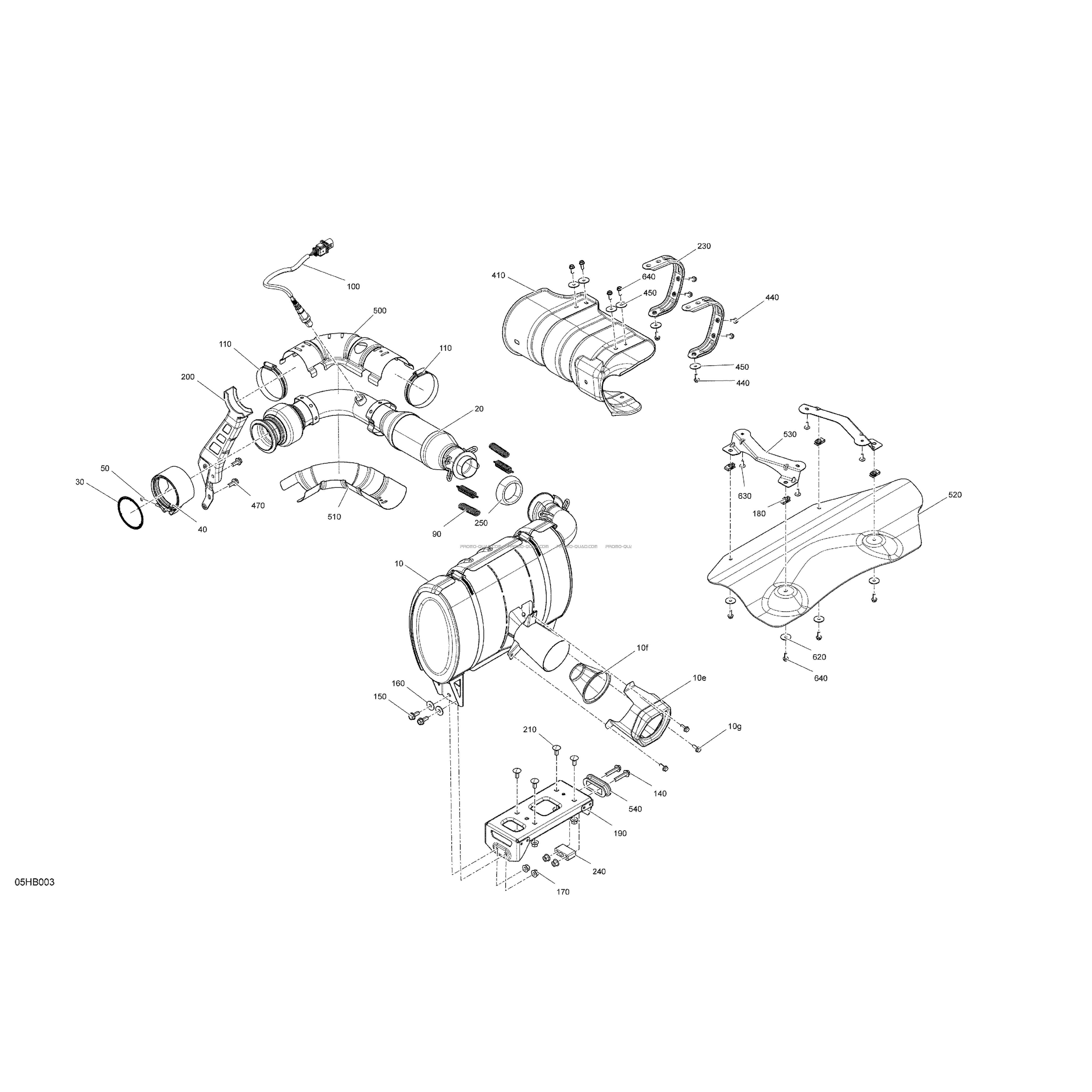 Moteur - Échappement  Can-am  2022 Toutes les cylindrées  Original parts OEMMoteur - Échappement  Can-am  2022 Toutes les cylindrées  Original parts OEM