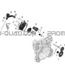 ROTAX - Refroidissement Moteur pour Can-am Toutes les cylindrées 2022 Maverick Turbo RR - XMR