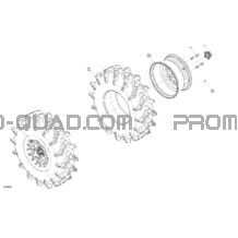 Drive - Rear Wheels - Width 64 inch pour Can-am Toutes les cylindrées 2022 Maverick Turbo RR - XMR