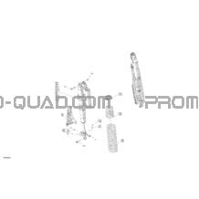 Suspension - Rear Shocks - 64 Inches Width pour Can-am Toutes les cylindrées 2022 Maverick Turbo RR - XMR