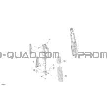 Suspension - Rear Shocks - 72 Inches Width pour Can-am Toutes les cylindrées 2022 Maverick Turbo RR - XMR