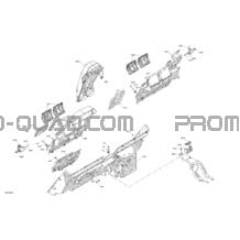 Habitacle - Mur Arrière pour Can-am Toutes les cylindrées 2022 Maverick Turbo RR - XMR