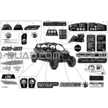 Carrosserie - Décalques pour Can-am Toutes les cylindrées 2022 Maverick MAX Turbo RR - DS