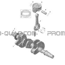 ROTAX - Vilebrequin et Pistons - Turbo RR pour Can-am Toutes les cylindrées 2022 Maverick MAX Turbo RR - XDS