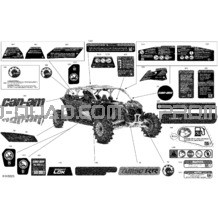 Carrosserie - Décalques pour Can-am Toutes les cylindrées 2022 Maverick MAX Turbo RR - XMR