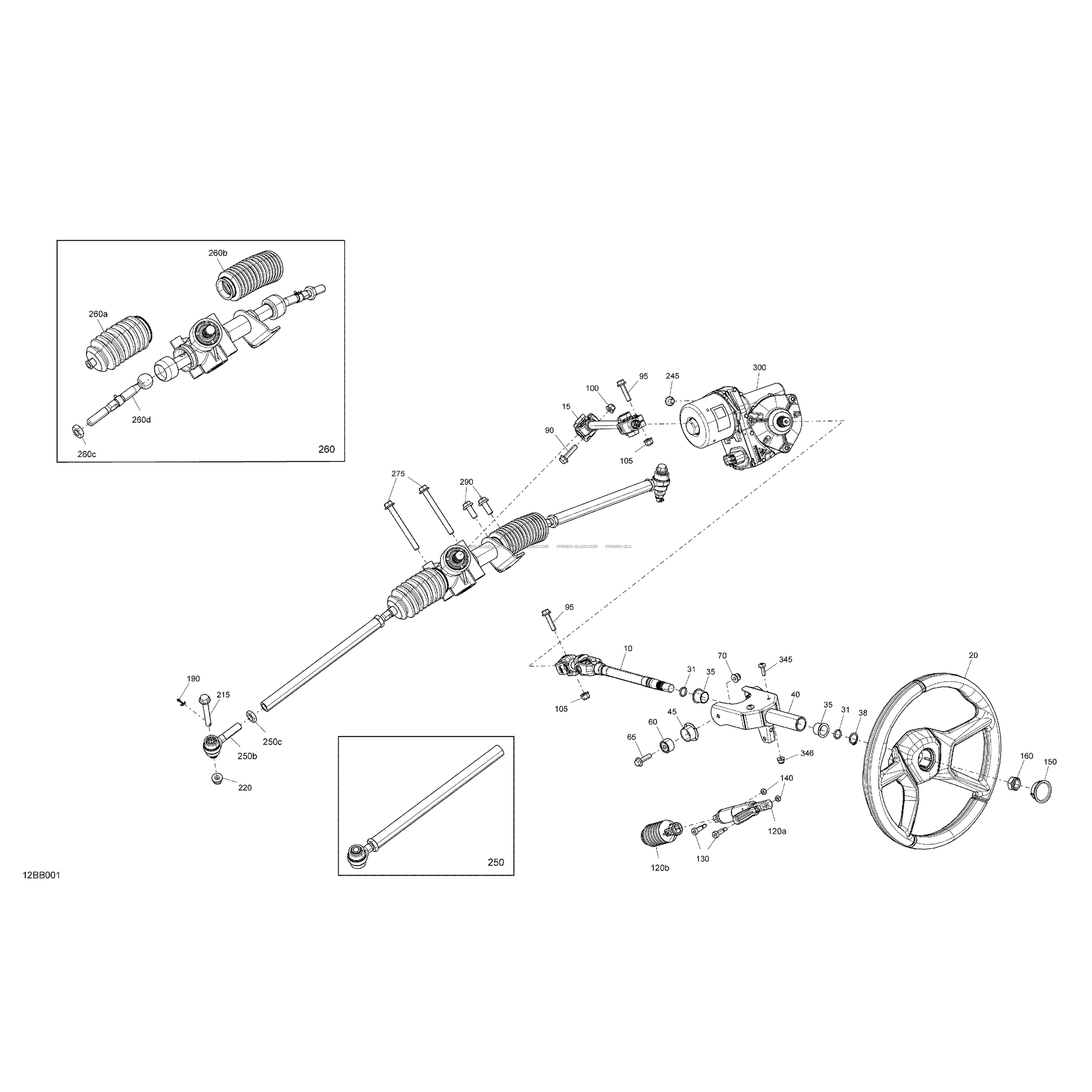 Mécanique - Direction  Can-am  2022 Toutes les cylindrées  Original parts OEMMécanique - Direction  Can-am  2022 Toutes les cylindrées  Original parts OEM