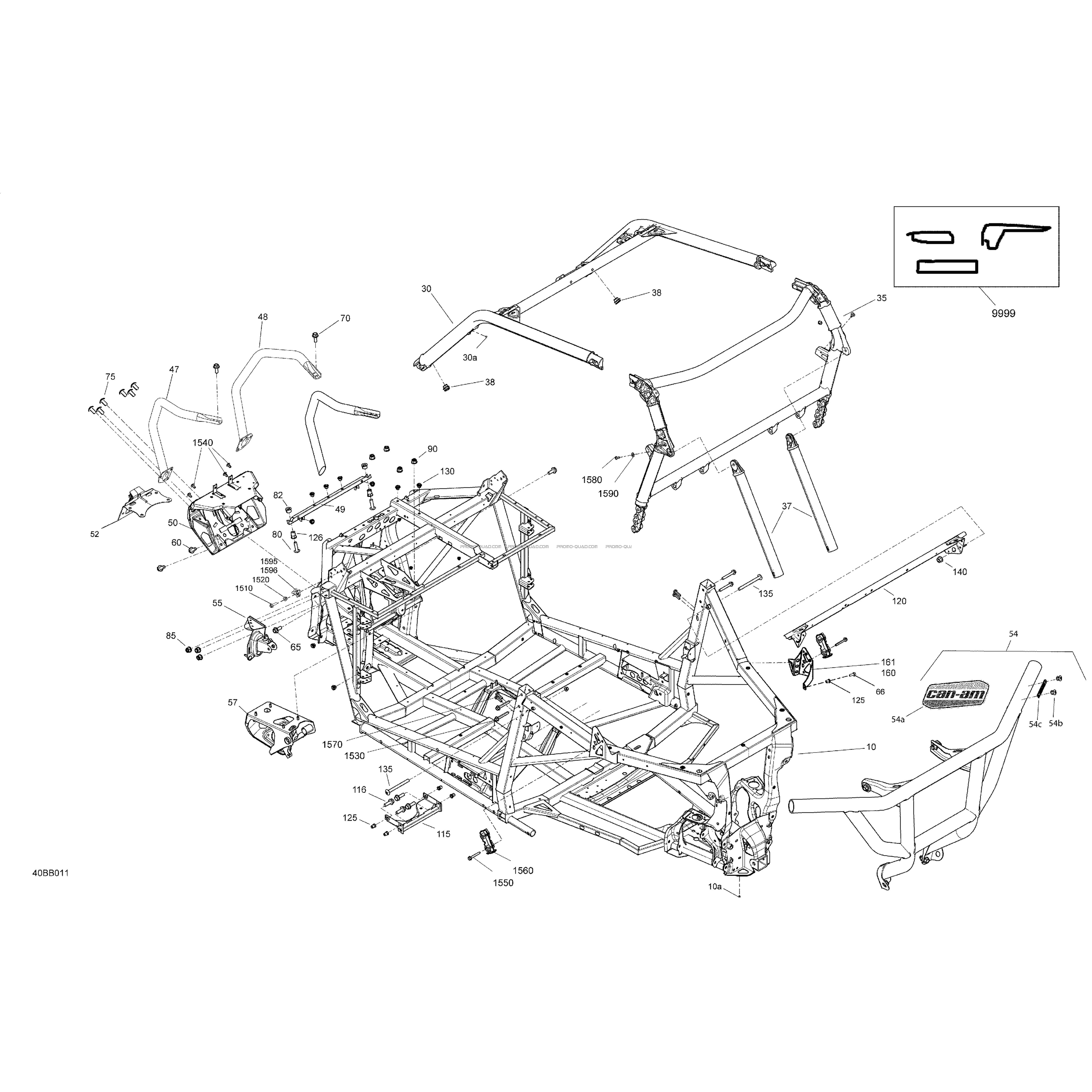 Châssis - Système  Can-am  2022 Toutes les cylindrées  pièces OEMChâssis - Système  Can-am  2022 Toutes les cylindrées  pièces OEM