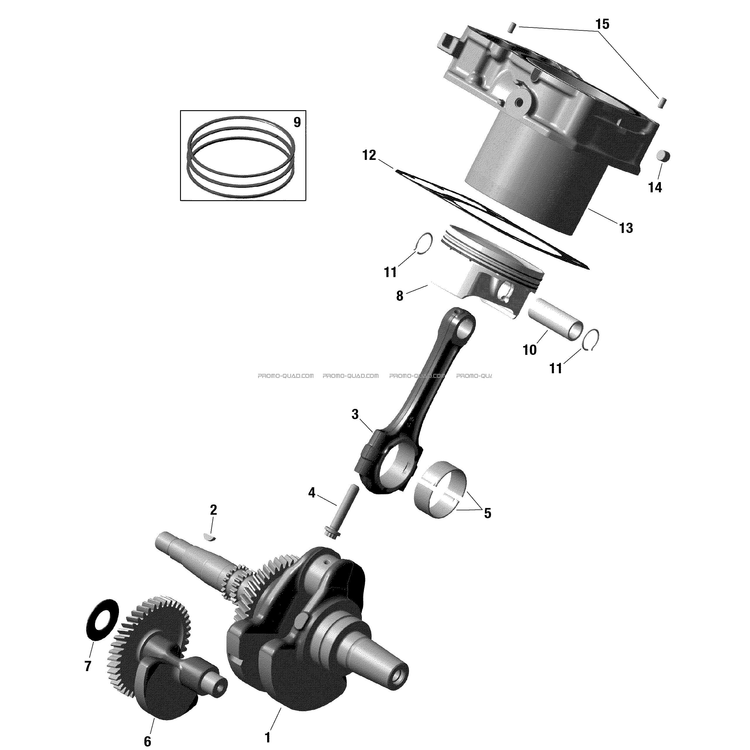 ROTAX - Vilebrequin  Can-am  2022 Toutes les cylindrées  Original parts OEMROTAX - Vilebrequin  Can-am  2022 Toutes les cylindrées  Original parts OEM