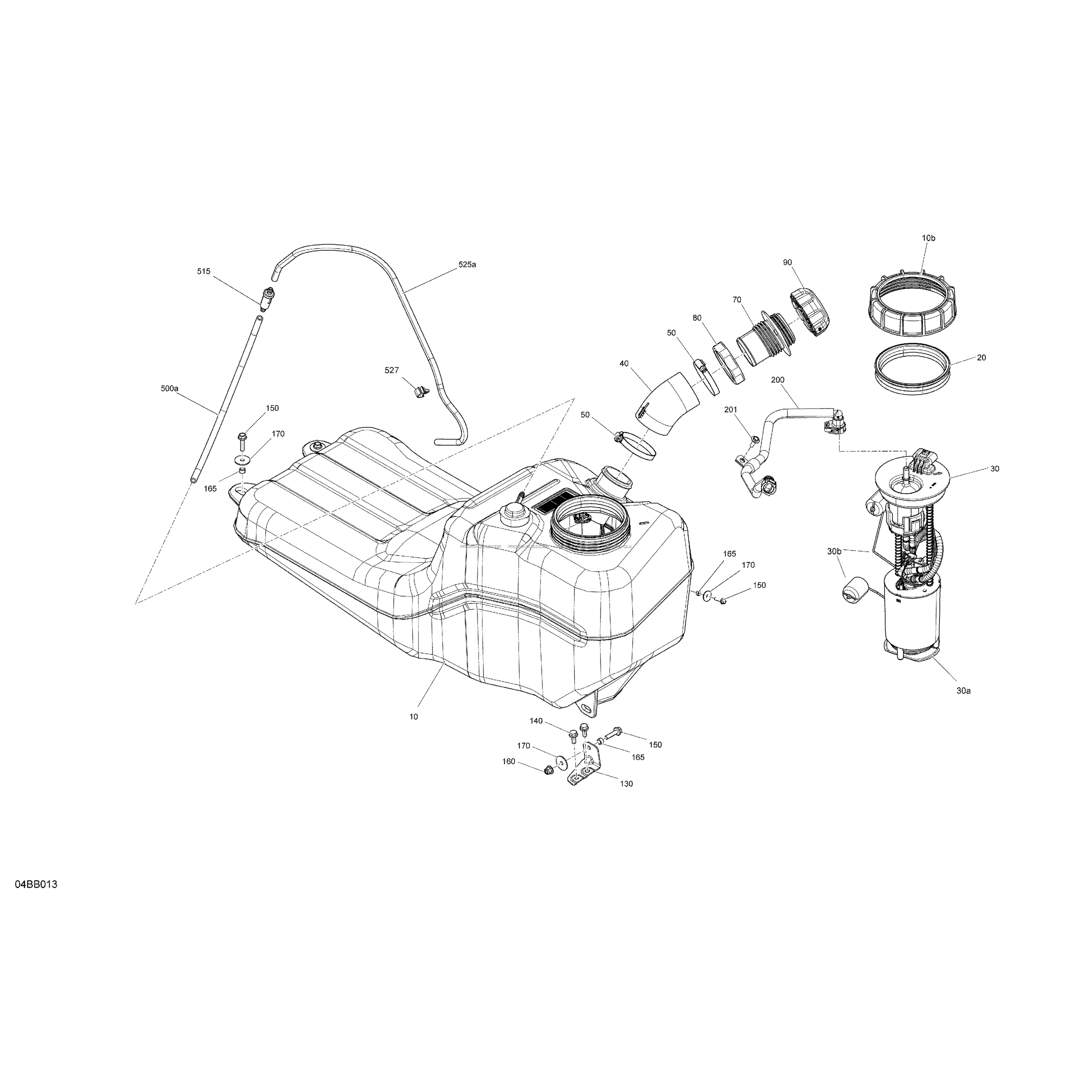 Engine - Fuel - NO EVAP  Can-am  2022 Toutes les cylindrées  Original parts OEMEngine - Fuel - NO EVAP  Can-am  2022 Toutes les cylindrées  Original parts OEM