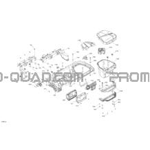 Habitacle - Tableau De Bord pour Can-am Toutes les cylindrées 2022 Commander 700 EFI - XT