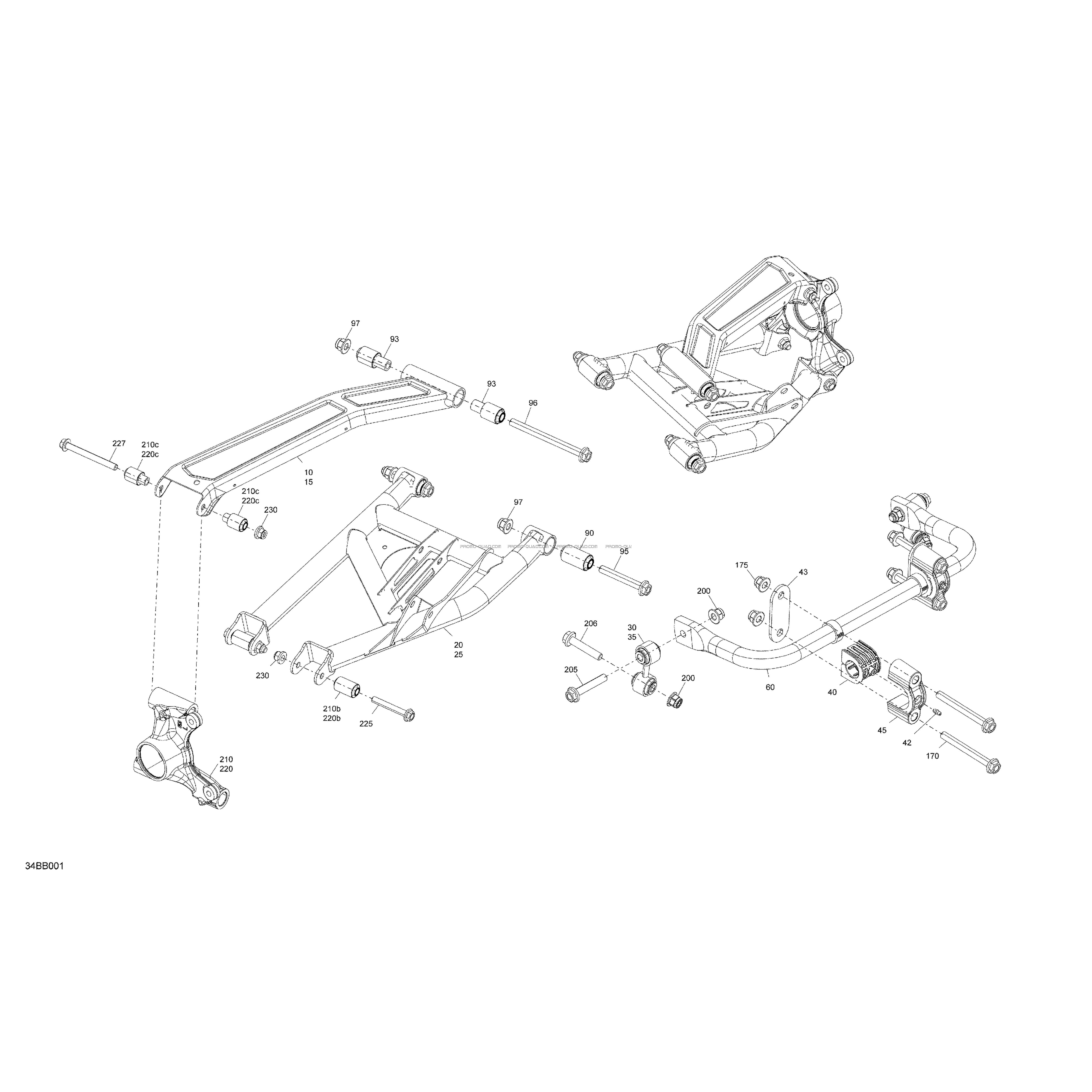 Suspension - Pièces Arrière  Can-am  2022 Toutes les cylindrées  pièces OEMSuspension - Pièces Arrière  Can-am  2022 Toutes les cylindrées  pièces OEM
