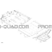 Carrosserie - Plaque de Protection pour Can-am Toutes les cylindrées 2022 Commander MAX 1000R EFI - XT
