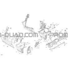 Carrosserie - Section Arrière pour Can-am Toutes les cylindrées 2022 Commander MAX 1000R EFI - XT
