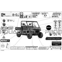 Carrosserie - Décalques pour Can-am Toutes les cylindrées 2022 Defender HD7 - DPS