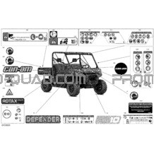 Carrosserie - Décalques pour Can-am Toutes les cylindrées 2022 Defender HD9 - BASE