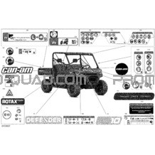 Carrosserie - Décalques pour Can-am Toutes les cylindrées 2022 Defender HD10 - DPS