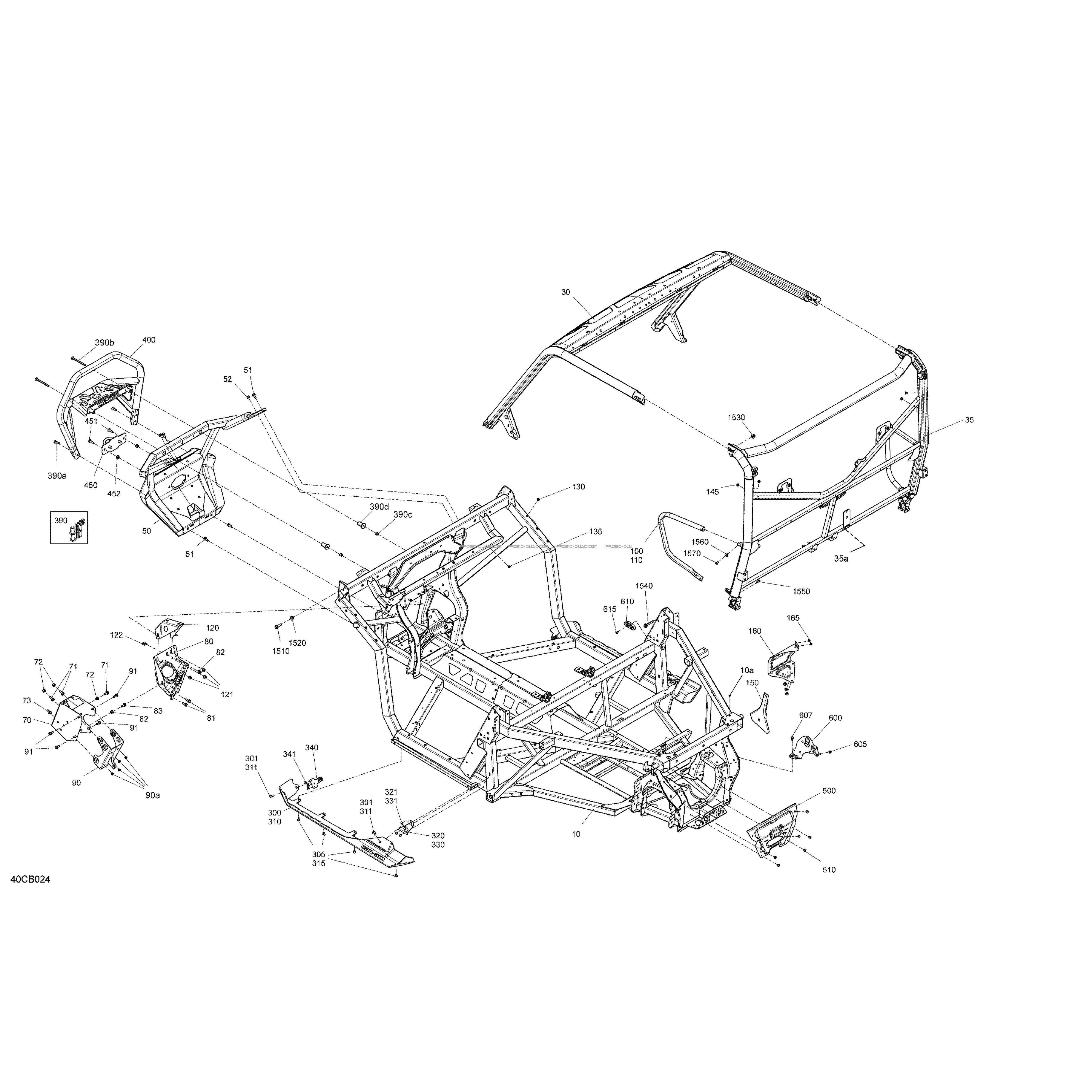 Châssis - Système  Can-am  2022 Toutes les cylindrées  pièces OEMChâssis - Système  Can-am  2022 Toutes les cylindrées  pièces OEM
