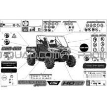 Carrosserie - Décalques pour Can-am Toutes les cylindrées 2022 Defender HD10 - XMR
