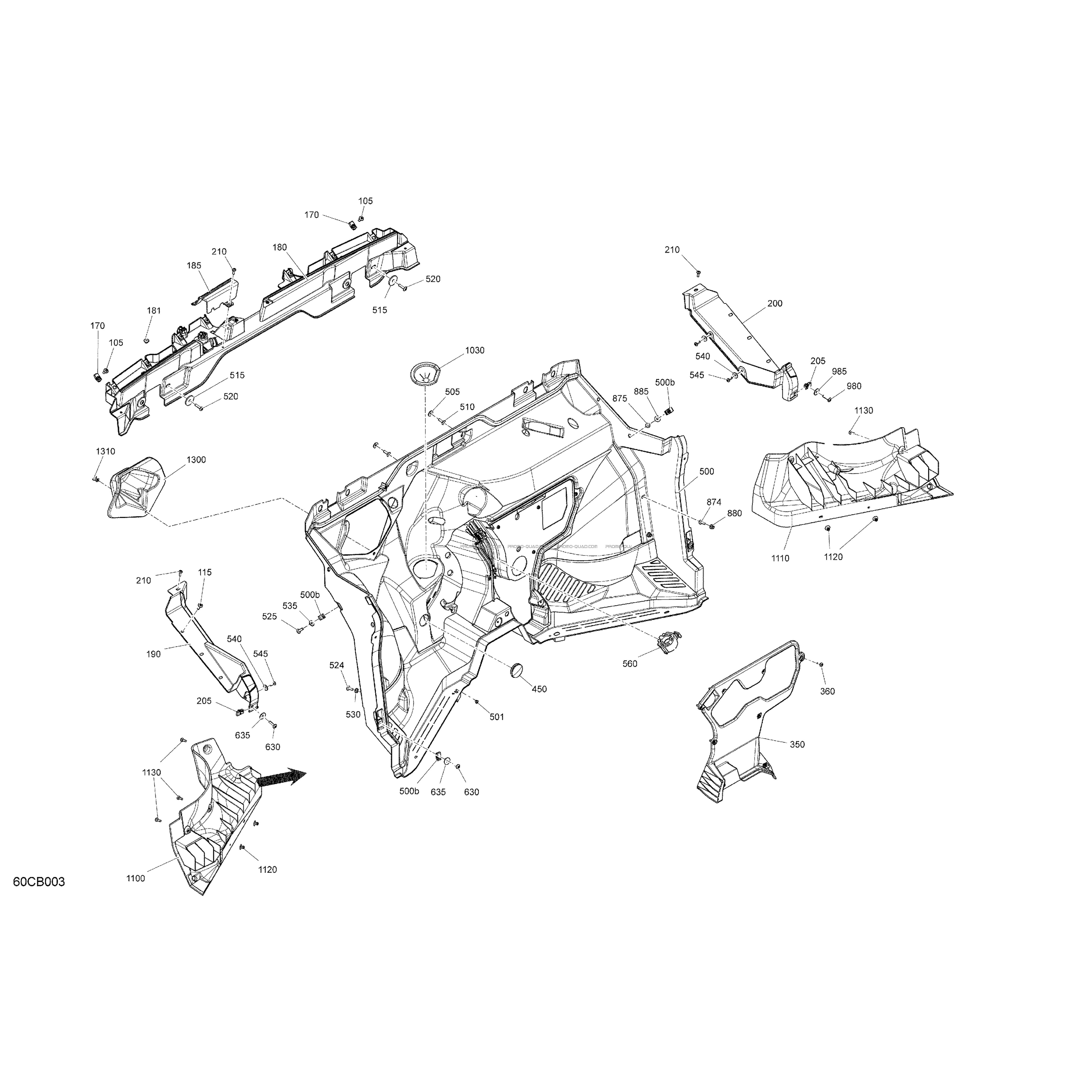 Habitacle - Mur Coupe-Feu  Can-am  2022 Toutes les cylindrées  Original parts OEMHabitacle - Mur Coupe-Feu  Can-am  2022 Toutes les cylindrées  Original parts OEM
