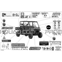 Carrosserie - Décalques pour Can-am Toutes les cylindrées 2022 Defender MAX HD9 - BASE