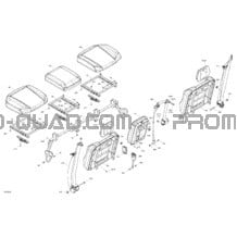 Carrosserie - Sièges - Section Arrière pour Can-am Toutes les cylindrées 2022 Defender MAX HD10 - XT