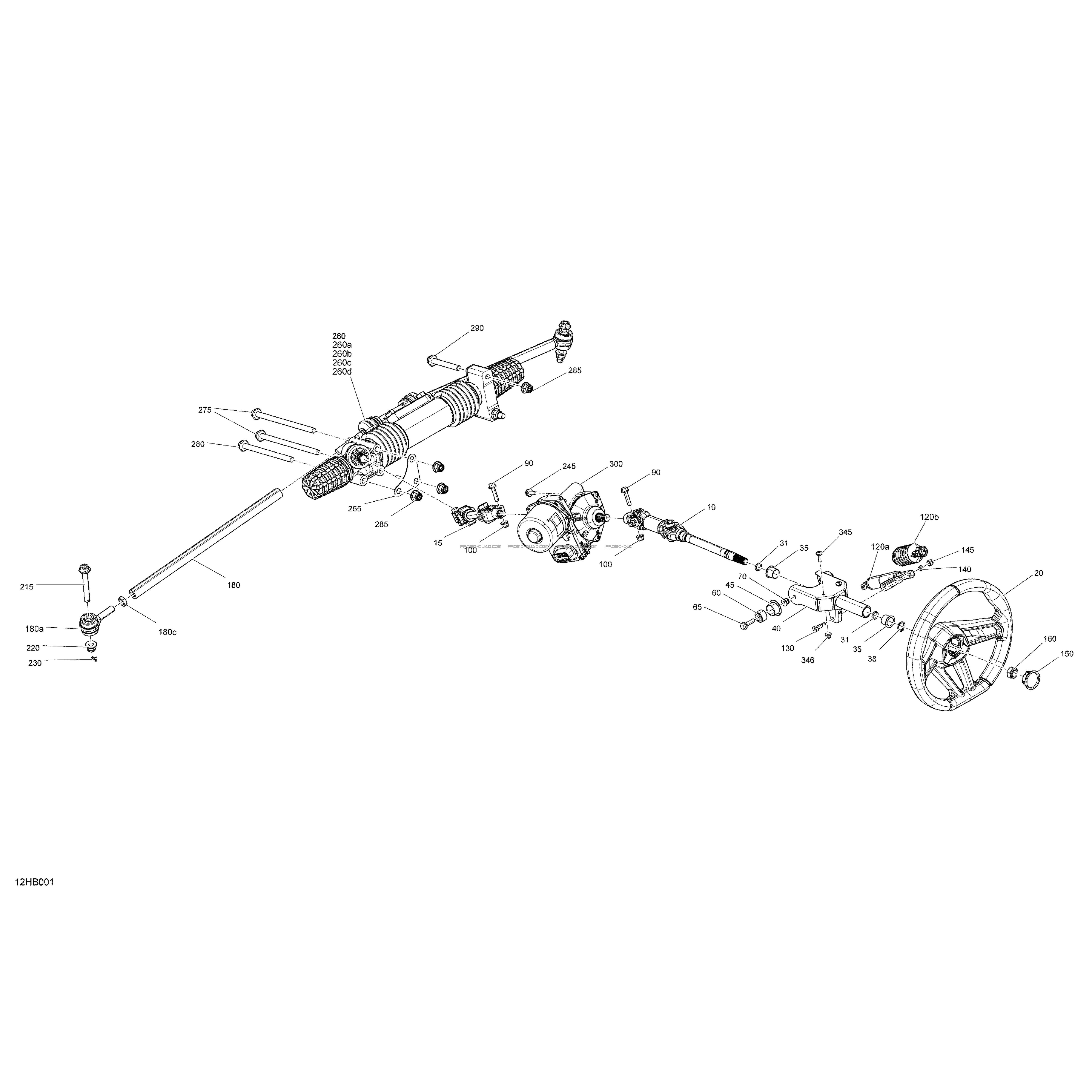 Mécanique - Direction  Can-am  2022 Toutes les cylindrées  pièces OEMMécanique - Direction  Can-am  2022 Toutes les cylindrées  pièces OEM