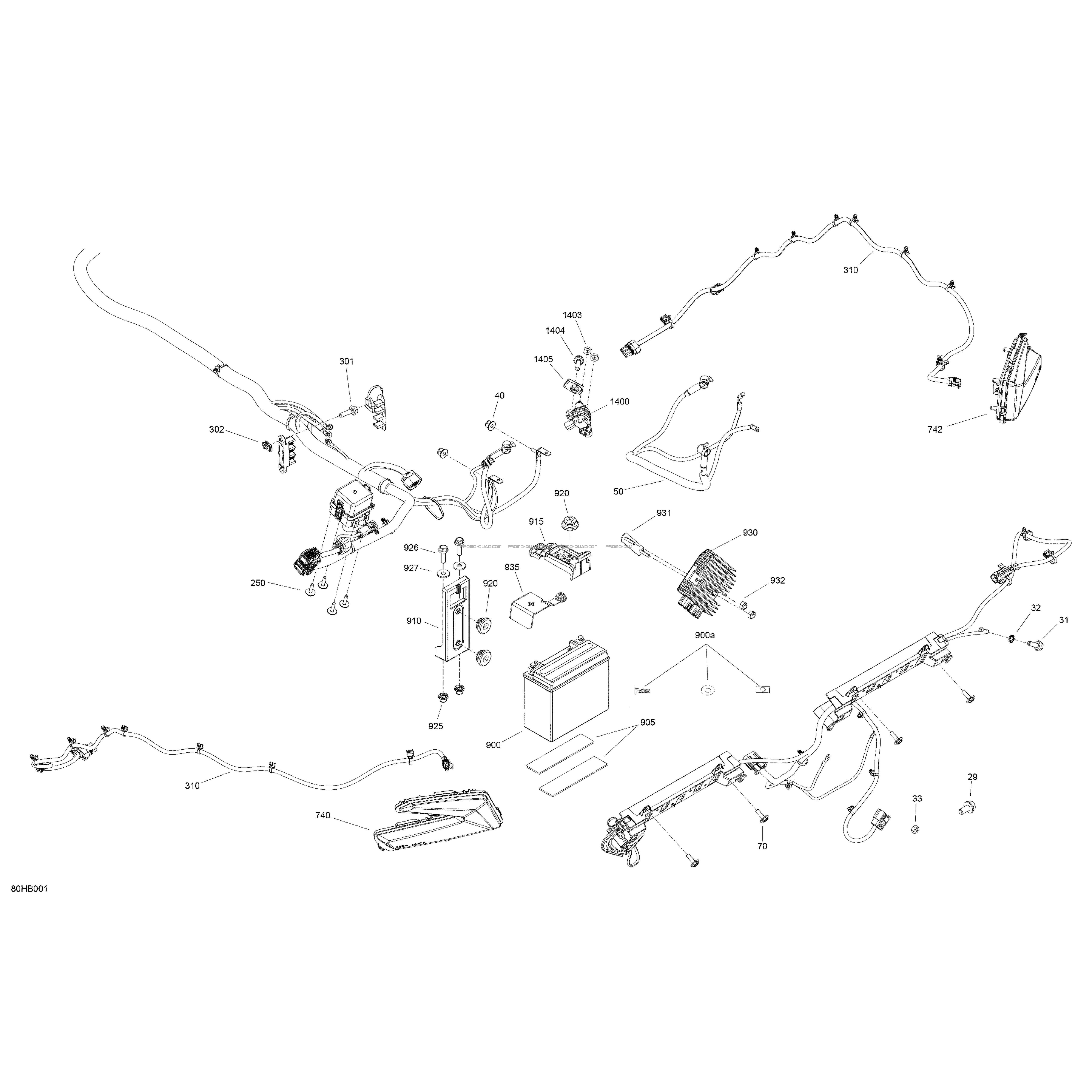 Électrique - Section Arrière  Can-am  2022 Toutes les cylindrées  Original parts OEMÉlectrique - Section Arrière  Can-am  2022 Toutes les cylindrées  Original parts OEM