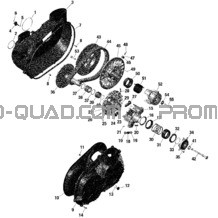 ROTAX - Transmission - Turbo RR pour Can-am Toutes les cylindrées 2022 Maverick MAX Turbo RR - XDS