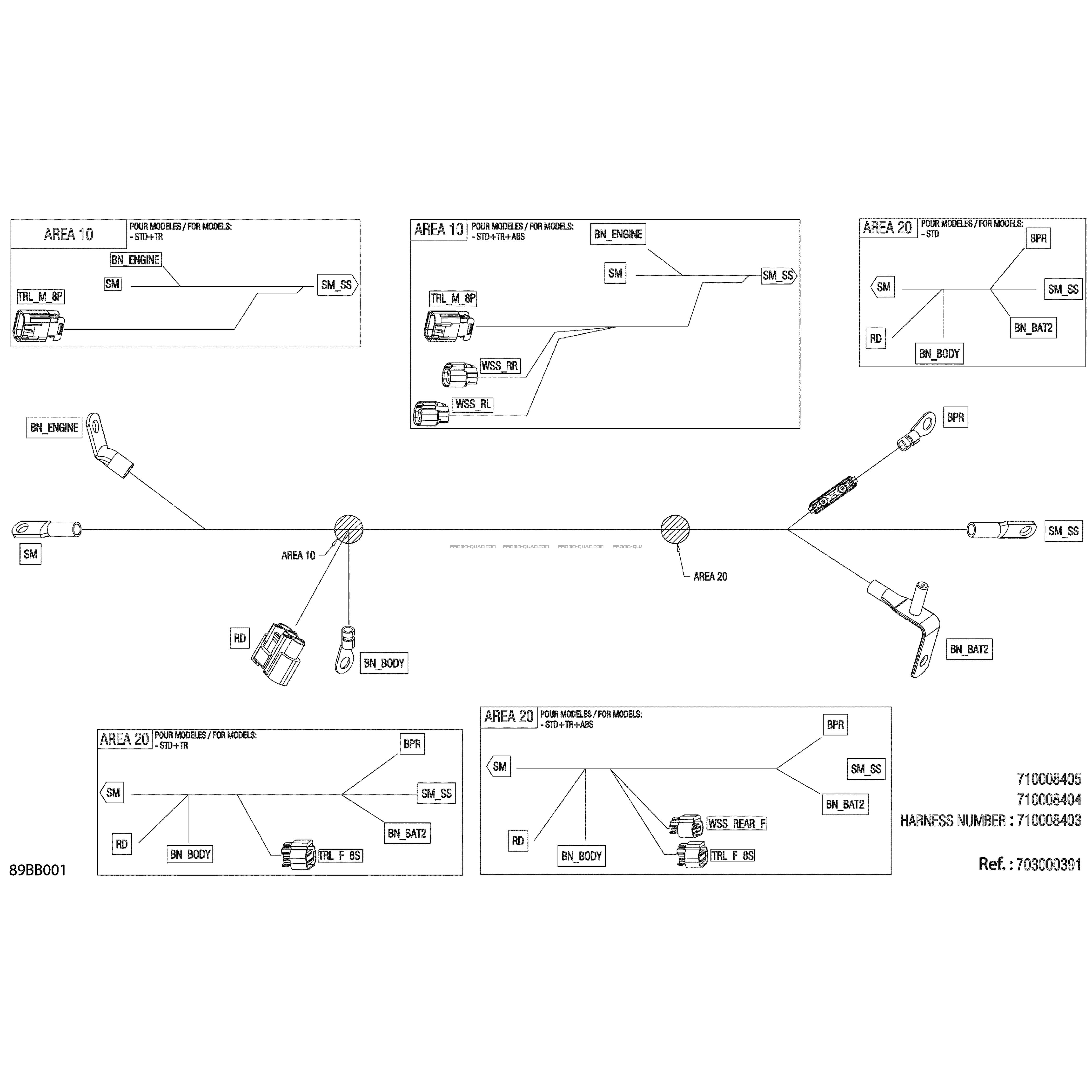 Électrique - Faisceau Électrique Régulateur Tension - 710008403  Can-am  2022 Toutes les cylindrées  pièces OEMÉlectrique - Faisceau Électrique Régulateur Tension - 710008403  Can-am  2022 Toutes les cylindrées  pièces OEM