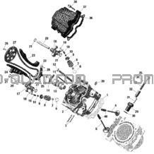 Rotax - Culasse pour Can-am Toutes les cylindrées 2022 Maverick Sport MAX 1000R - DPS