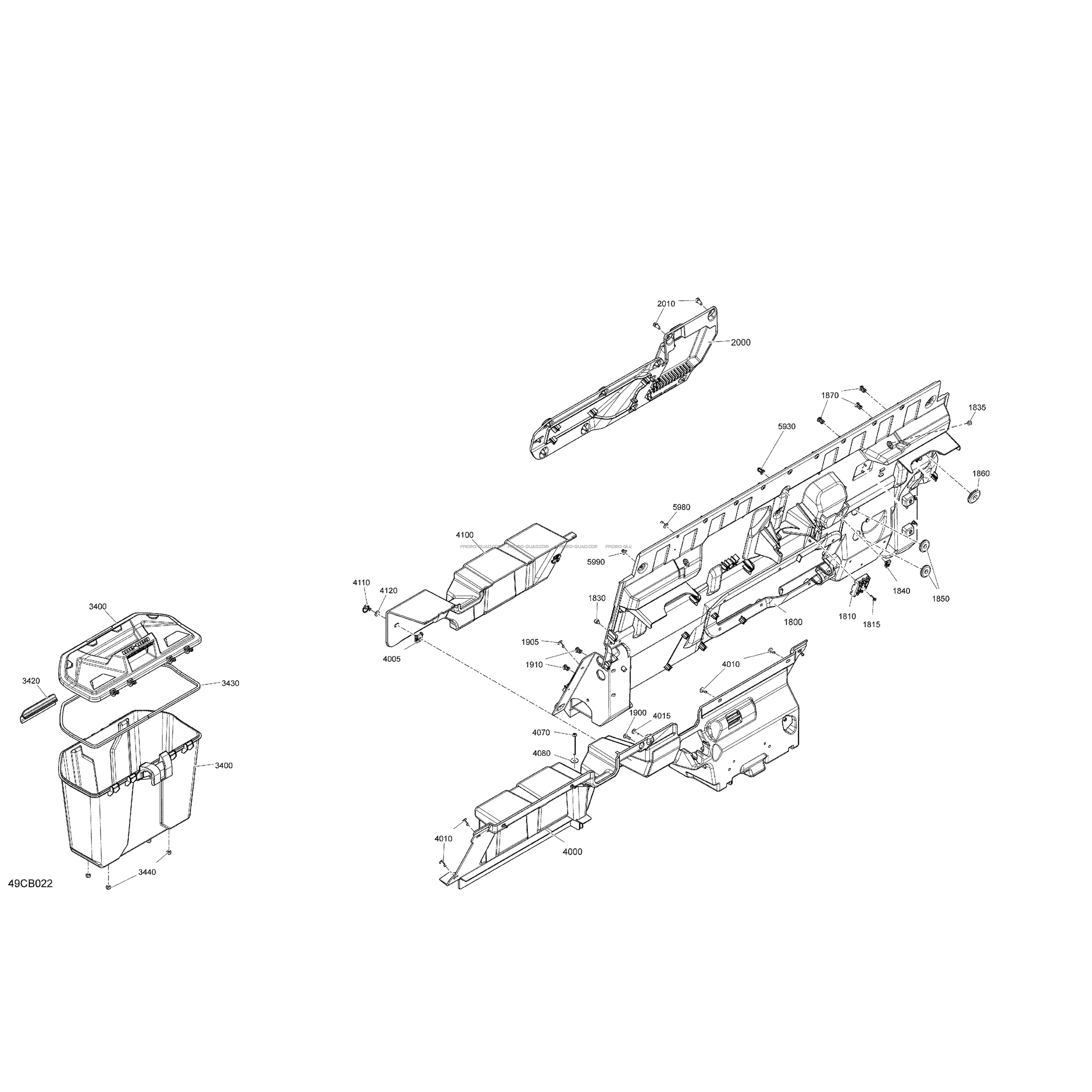 Habitacle - Mur Arrière  Can-am  2022 Toutes les cylindrées  Original parts OEMHabitacle - Mur Arrière  Can-am  2022 Toutes les cylindrées  Original parts OEM