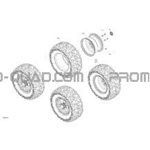 Entraînement - Roues Arrières pour Can-am Toutes les cylindrées 2022 Traxter 6X6 HD10 - DPS - CE