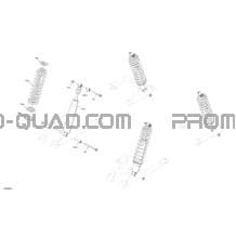 Suspension - Amortisseurs Arrières pour Can-am Toutes les cylindrées 2022 Traxter 6X6 HD10 - DPS - CE