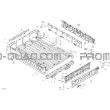 Carrosserie - Boîte de Chargement - Section Supérieure pour Can-am Toutes les cylindrées 2022 Traxter 6X6 HD10 - DPS - CE
