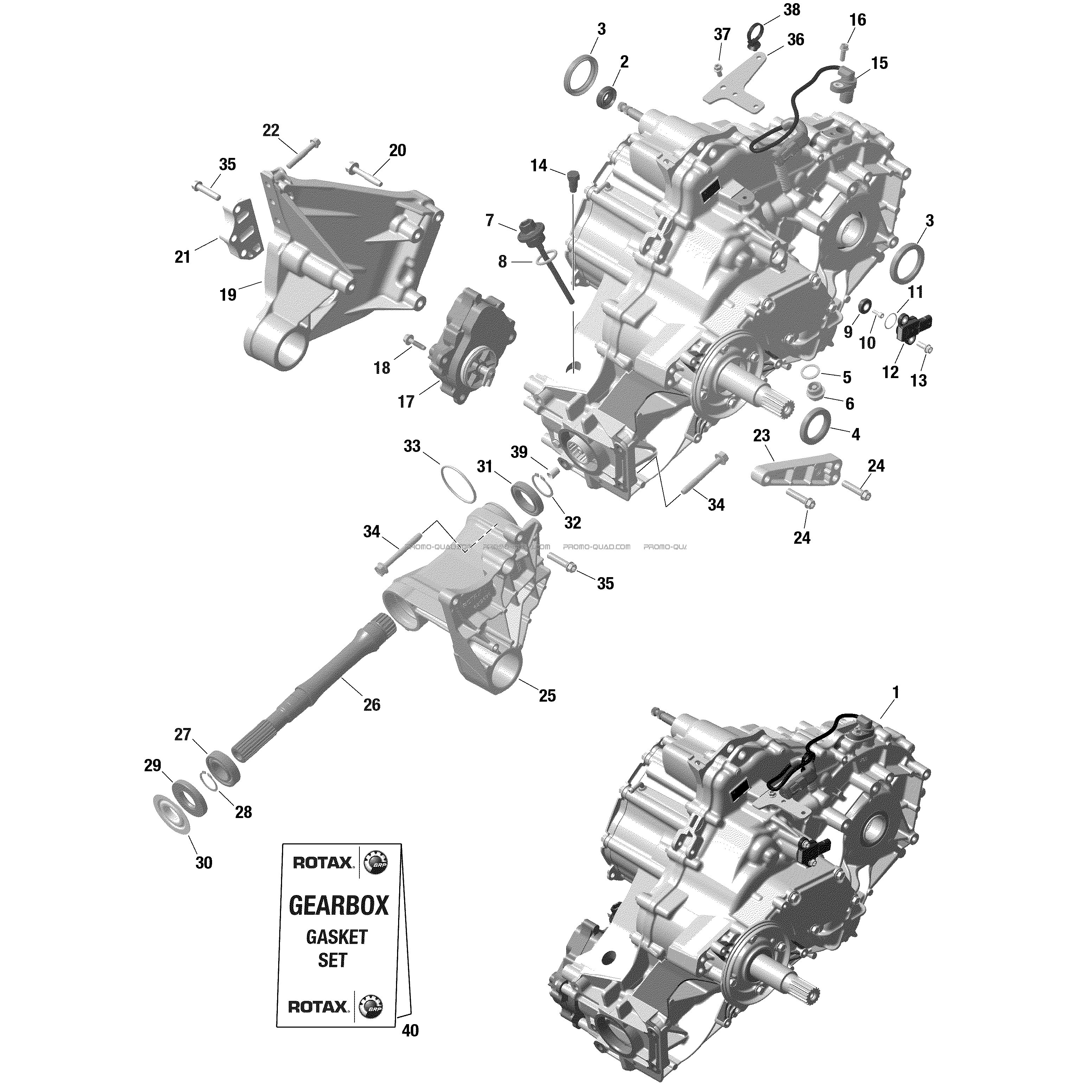Rotax - Gear Box And Components - 509  Can-am  2022 Toutes les cylindrées  Original parts OEMRotax - Gear Box And Components - 509  Can-am  2022 Toutes les cylindrées  Original parts OEM