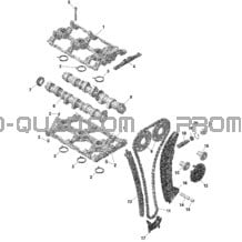 ROTAX - Entraînement De Soupapes pour Can-am Toutes les cylindrées 2022 Maverick Turbo RR - XRC - CE